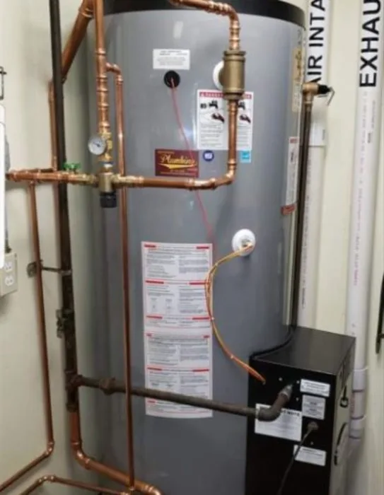 Hot water heater installation